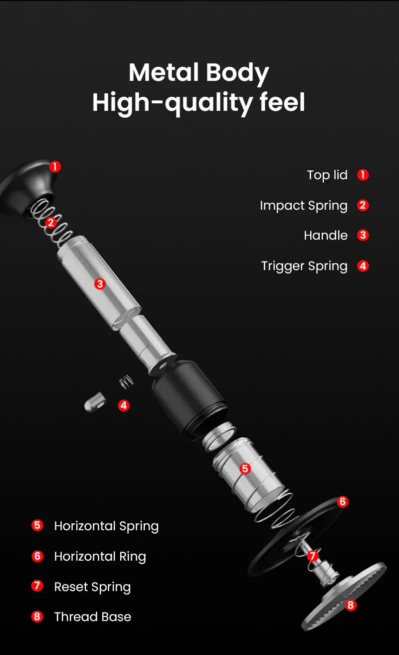 MHW-3BOMBER Knight - Impact Tamper - Thread 51mm SİYAH