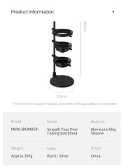 MHW-3BOMBER Pour Over Chilling Ball Stand Black
