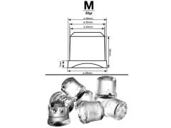 Icetech Domo - Ankastre Profesyonel Gurme Buz Maki̇nesi̇ 35x35 22 Gr.