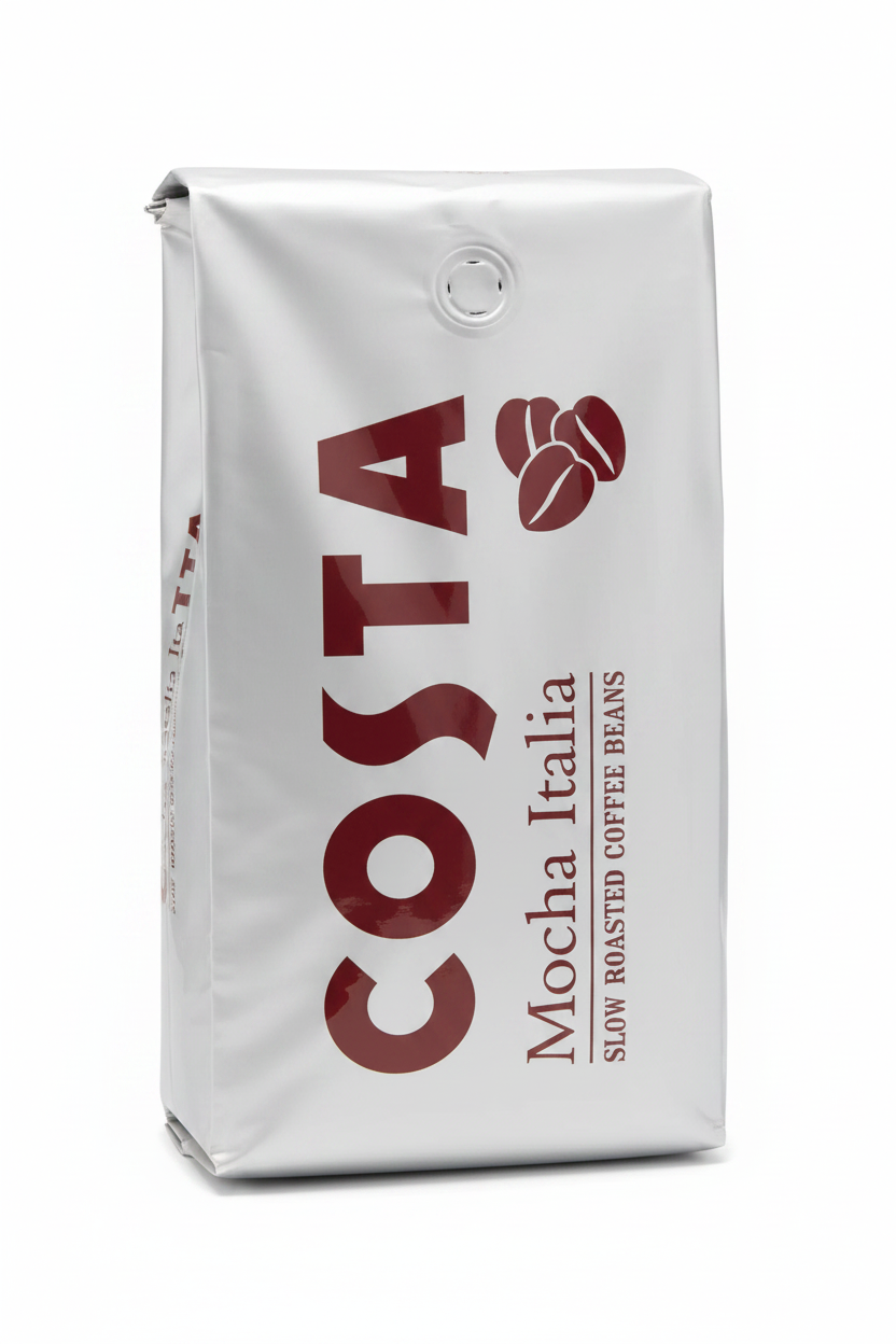 Costa Coffee Mocha Italia Çekirdek Kahve 1 kg - Yakın Çekim