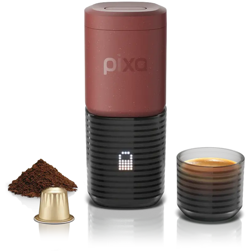 Wacaco Pixapresso Kırmızı- Şarj Edilebilir Pilli Taşınabilir Espresso Makinesi